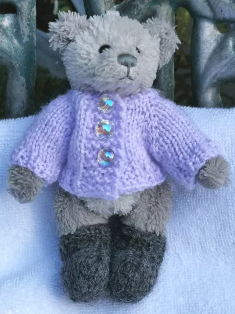 Hand knitted teddy bear clothes 🧸 Cardigan