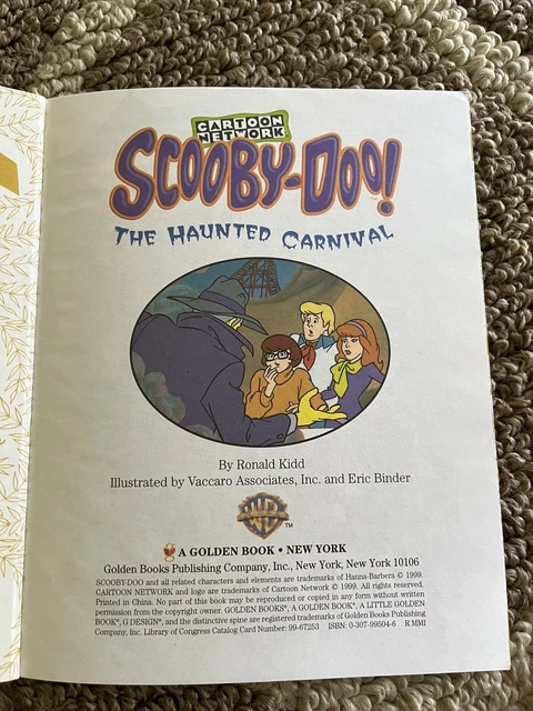 1999 - A Little Golden Book SCOOBY-DOO! THE HAUNTED CARNIVAL £3.16 ...