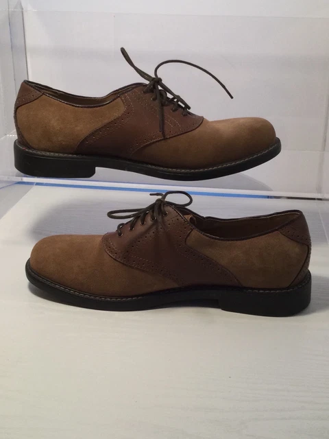 MENS Size 13D BASS Buchanon TWO TONE Vintage Style Saddle Oxford Dress Shoes