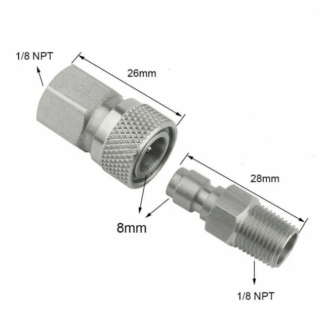 Paintball-PCP 8mm Quick Release Disconnect Coupler 1/8NPT Fitting,useful