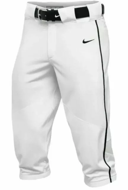 Nike Vapor Select Baseball Pants Mens XXL White W/ Black Piping Sports Game Day