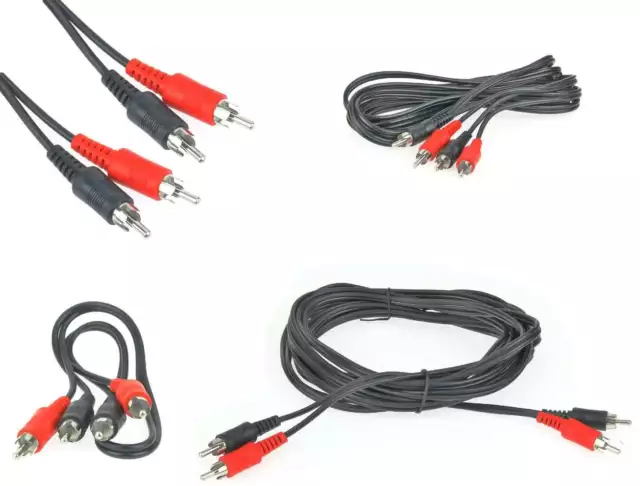 Cinchkabel Stereo Verbindungskabel Audio HiFi Kabel - Cinch Chinch Stecker RCA