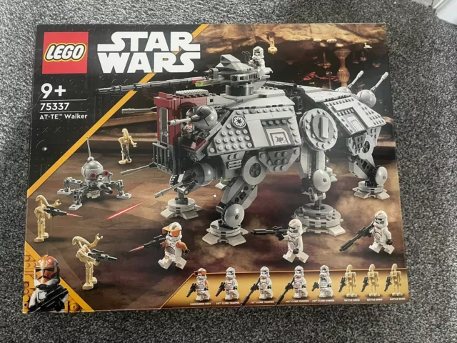 LEGO Star Wars AT-TE Walker (75337) Set completo di scatole! Commander Cody