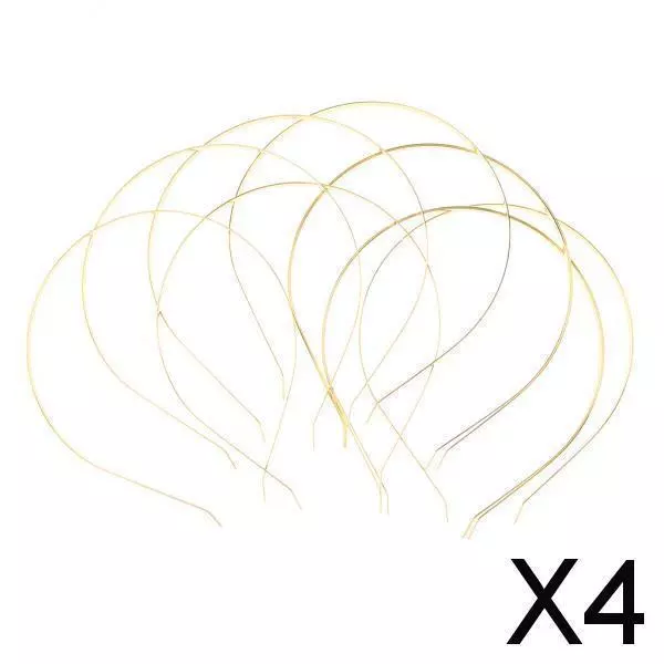 4X 10x plain metall stirnband haarband rahmen haarband zubehör diy