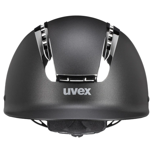 Reithelm SUXXEED Chrome Uvex black mat/silver Reitkappe schwarz Reiterhelm 2