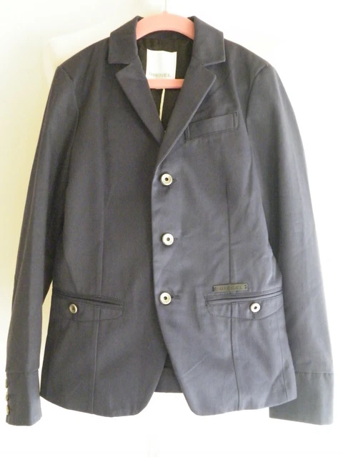 DIESEL Blazer M Medium 7 8 Y 128 cm Giacca Blu Ragazzi Nuova Formale o Casual