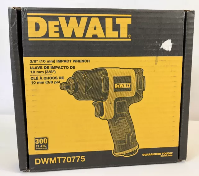 Llave de impacto cuadrada de 3/8 pulgadas DEWALT DWMT70775