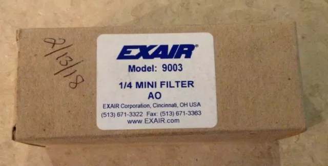 Exair Model 9003 1/4" Mini Filter Ao New