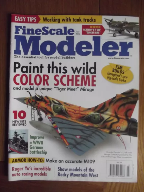 Fine Scale Modeler Magazine - July 2006 - Mirage - Admiral Scheer - Tank Tracks