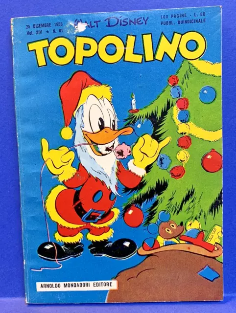 TOPOLINO LIBRETTO n. 81 Mondadori 1953 ORIGINALE OTTIMO - ECCELLENTE !!