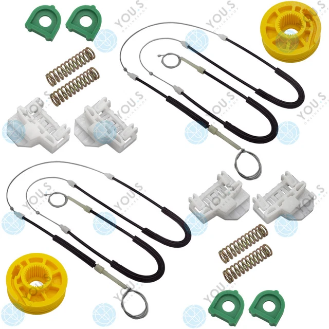 für AUDI A4 (B5) Fensterheber Reparatursatz Seilzug - SET - Vorne Links + Rechts