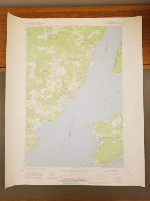 Bayfield, WI Vtg 1975 USGS Topographical Geological Survey Quadrangle Map