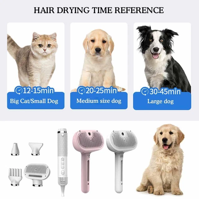 Dog Hair Dryer, 5 in 1 Portable Handheld Dog Dryer with Adjust Smart W6L8