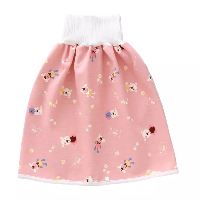 Toddler Cotton Diaper Skirt High Waist Breathable Waterproof Changing Pants 0