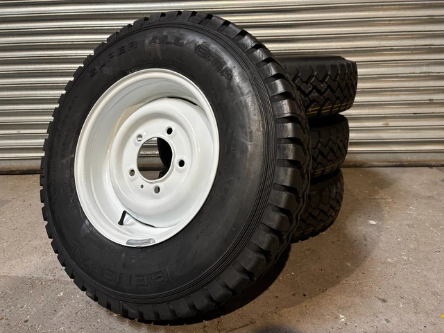GENERAL GRABBER SUPER All Grip 7.50r16 + Classic Wheels for Land Rover ...