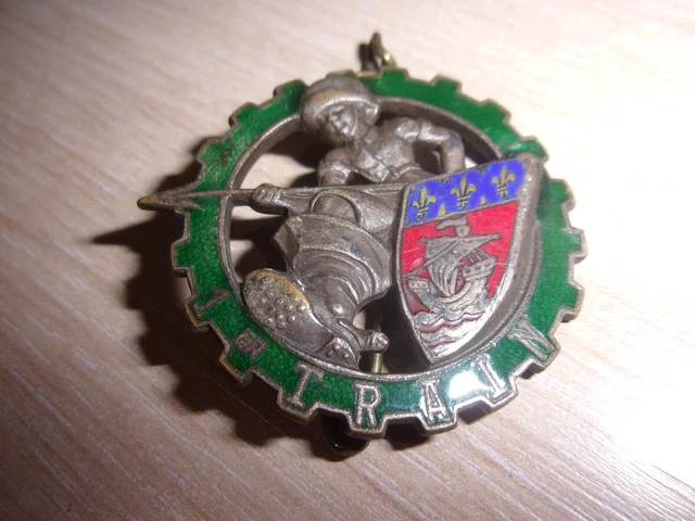 AFN CONSTANTINE ALGER Insigne Métal 27eme Escadron Du Train Drago Paris