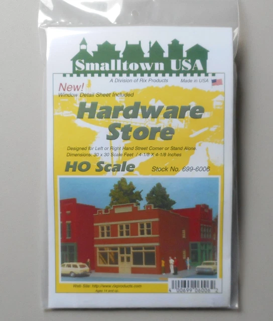HARDWARE STORE BUILDING Ho 187 Scale Layout Diorama Pikestuff 6006 EUR
