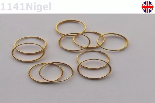 Gold Ring Circle connector crystal prism of chandelier lamp parts 12mm  Last Few