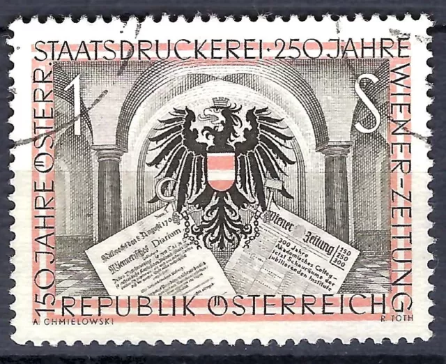 Österreich 1954: gestempelt MiNr.: AT 1011; ANK:1020 150 Jahre Landesdruckerei