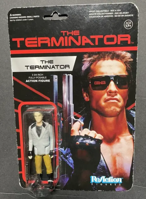 TERMINATOR ReAction Fig. Terminator Gray Jacket Retro Figure Funko N.O.S. 2013