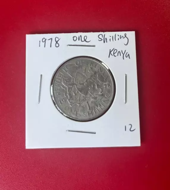1978 Kenia Ein Schilling Münze - Schöne Welt Münze