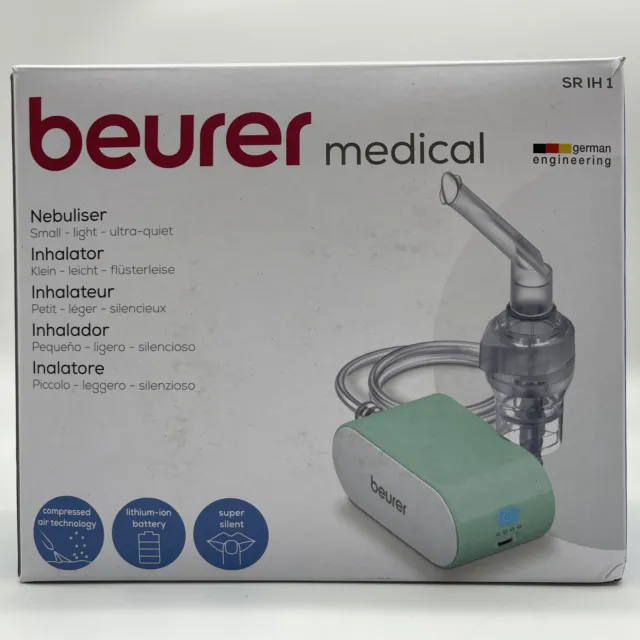 Beurer SR IH 1 Inhalator, Inhaliergerät mit Akku, oberen & unteren Atemwege leis
