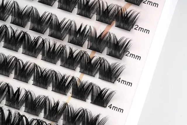 Cluster Lashes Individual Eyelashes D Curl Extension False 144Pcs Mixed Length