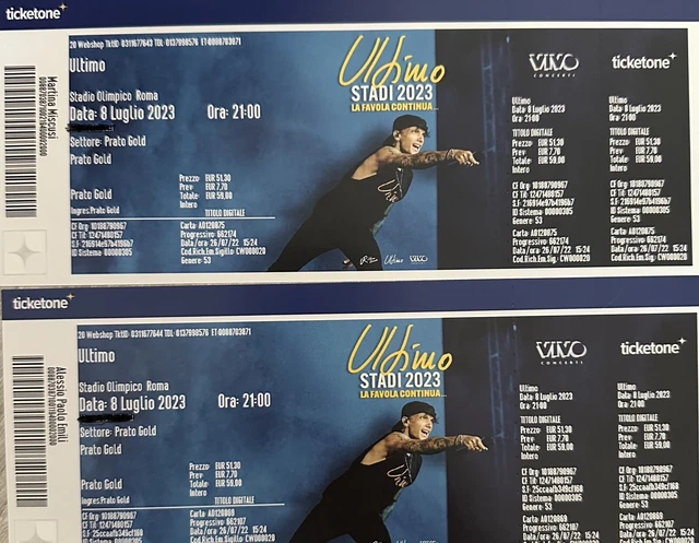 Biglietti concerto Ultimo Roma