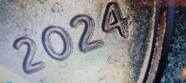 2024  BU Lincoln Cent DDO/DDR VARIETY ERROR. STRAIGHT OUT OF US MINT ROLL.