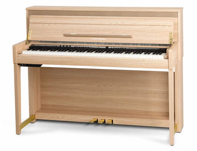 Piano Numerique Clavier Electrique Digital 88 Touches 40 Voix USB Chêne clair