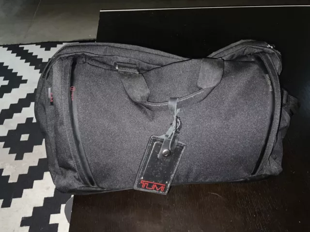 Tumi Black Ballistic Nylon Carry -On Expandable Weekend Duffel Bag 21"