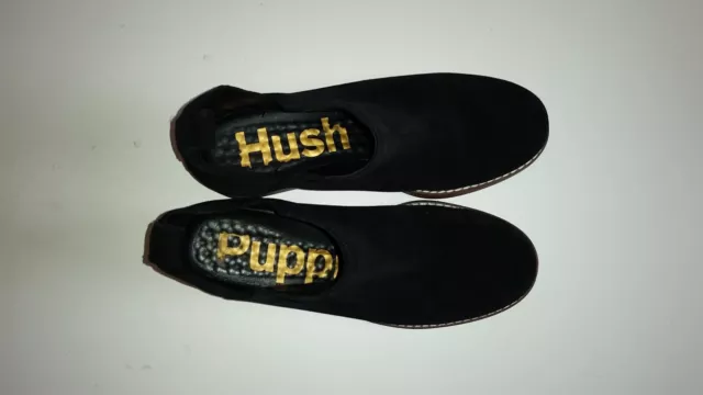 Hush Puppies Womens Moyen Black Suede Pull-On Ankle Boots Size 8 HW06885-008