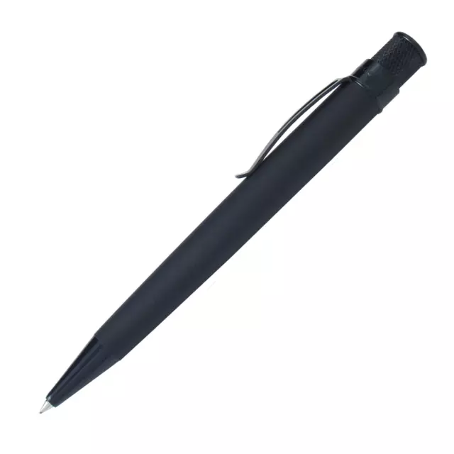 Retro 51 Tornado Vintage Metalsmith Rollerball Pen, "Stealth" (Matte Black)