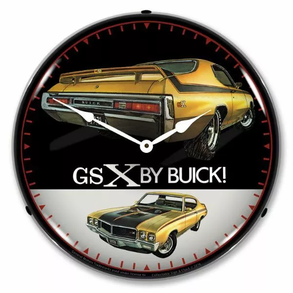 1970 Buick GSX LED Clock Garage Oil Car Man Cave Game Room Lighted Nostalgic