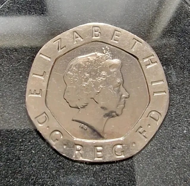 2008 Rare No Date Mule Twenty Pence Undated 20p Dateless Mint Error Coin