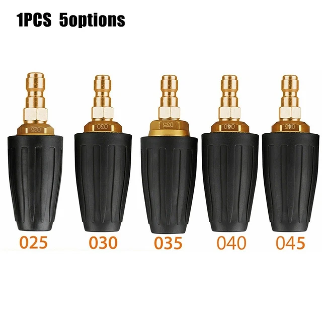 Ugello Turbo Rotante Per Idropulitrice 4000 PSI - Kit Con 5 Punte Di Spray | 1/4'' Quick Connect | Per Pulizie Pesanti - Foto 2