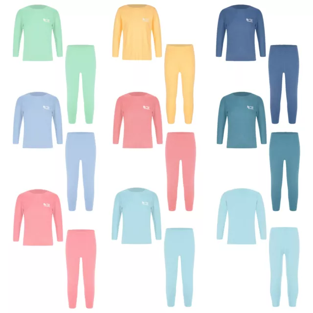 Biancheria intima termica calda per bambini a maniche lunghe camicie e pantaloni set biancheria da notte pigiama