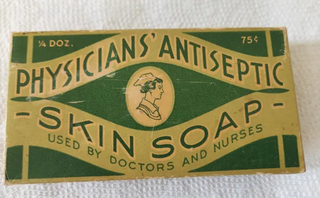 Vintage Physicians Antiseptic Soap Box
