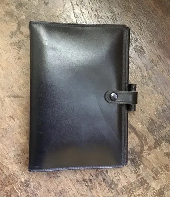 Filofax Leder schwarz  ca. 18,5 x 13 cm