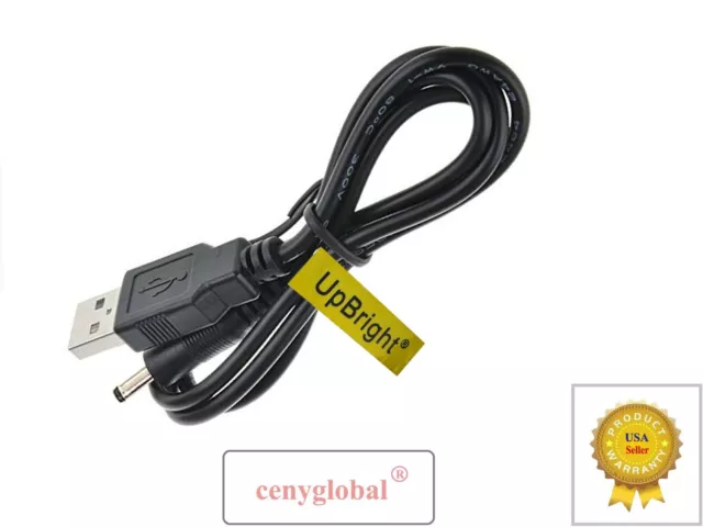 USB Power Charger Cable Cord For Mighty Bright LED Book Music Stand Lights Serie