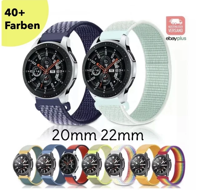 Für Samsung Huawei Amazfit SmartWatch Uhr Armband ✅ Nylon Sport 20mm 22mm Loop
