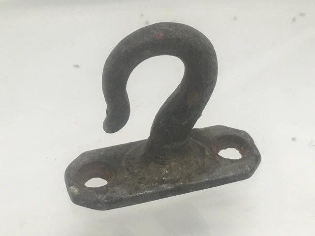Old Plant Wall Hook Porch Ceiling Barn Hanger Rustic Vintage Cast Iron 2