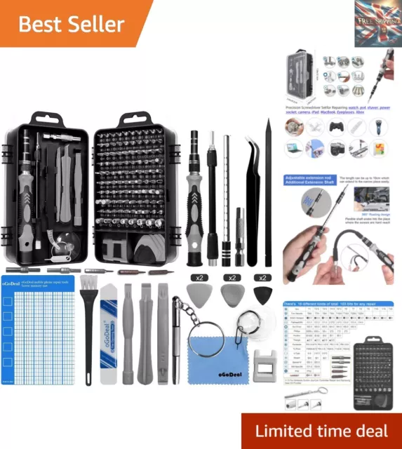 Multifunctional Precision Screwdriver Set - 127 in 1 Tool Kit for Electronics