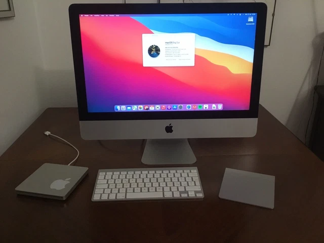 Pari a Nuovo COMPUTER  APPLE IMAC DISPLAY 21.5”   RAM 8 giga SSD 500 GB +Lettore