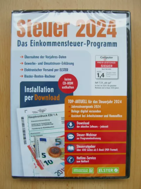 ALDI STEUER 2024 Das EinkommensteuerProgramm für das Jahr 2024 CDROM