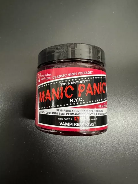 Manic Panic Vegan Semi Permanent Hair Dye Color Cream 118 mL(VAMPIRES KISS)