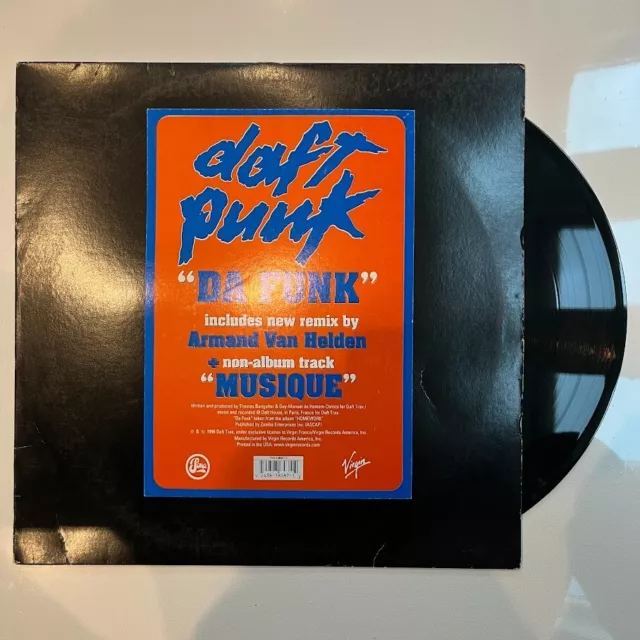 Daft Punk - Da Funk Vinyl Record Single French House Techno USA 1996 12" 45 RPM