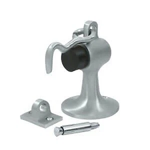 Deltana DSF444 Chrome Solid Brass 3 5/8" X 2 1/4" Door Stop