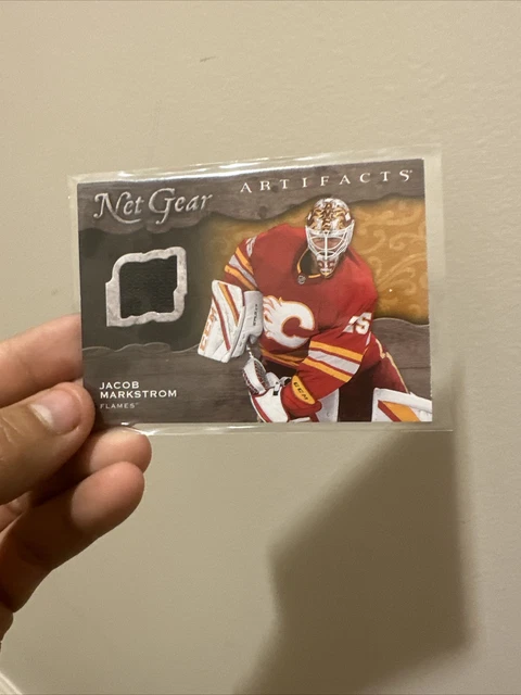 2021-22 UD Artifacts Hockey Net Gear Jersey Relics Jacob Markstrom 1:48