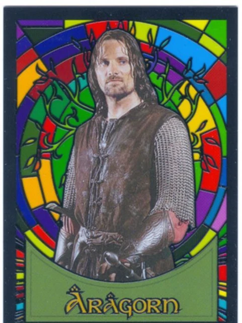 Lord Of The Rings Evolution Stained Glass Character S1 Aragorn